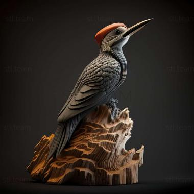 3D model woodpecker (STL)